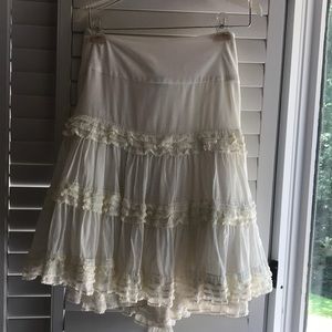 Bebe lace up skirt